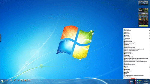 Windows 7 with Desktop Toolbar